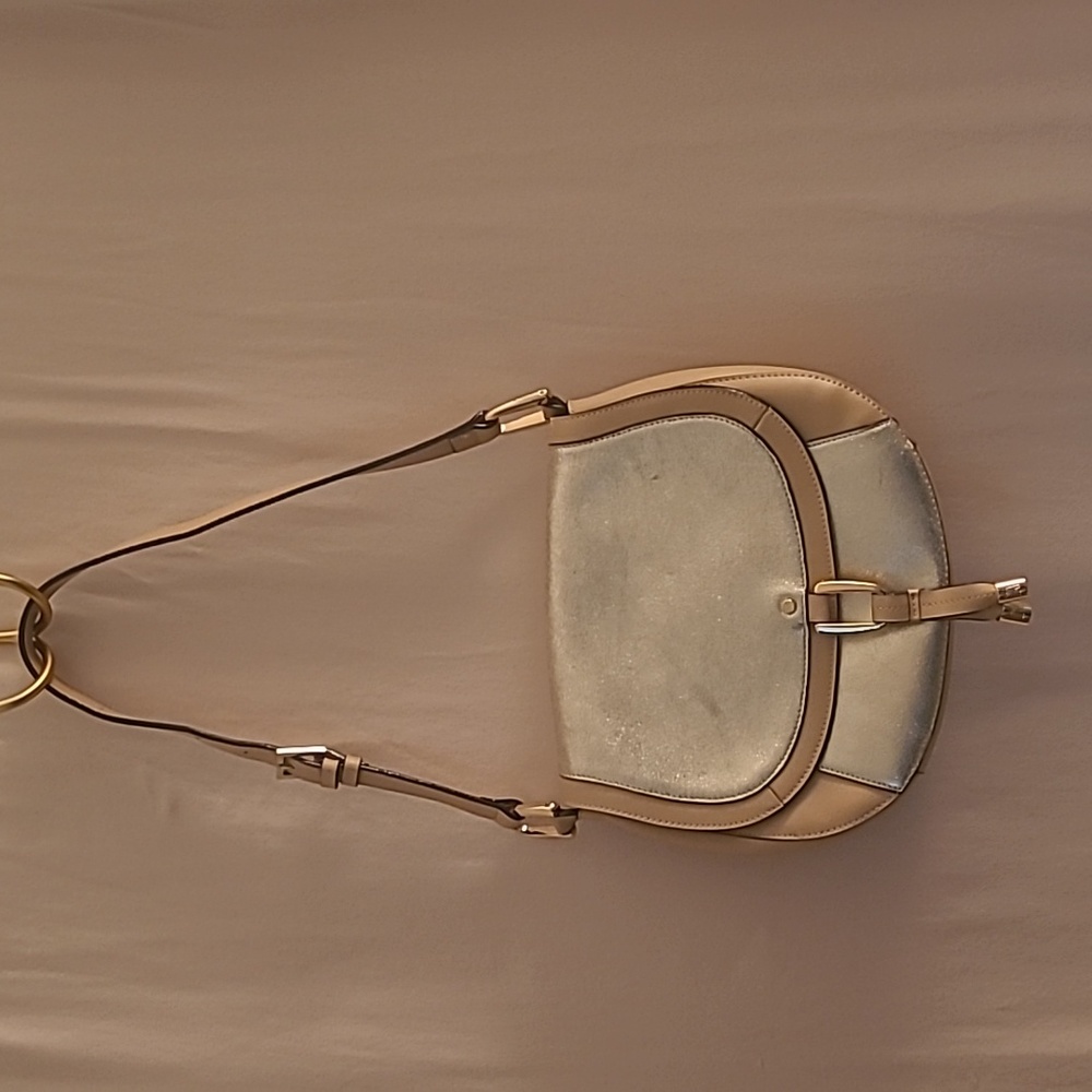 Antonio Melani Silver/Tan Purse